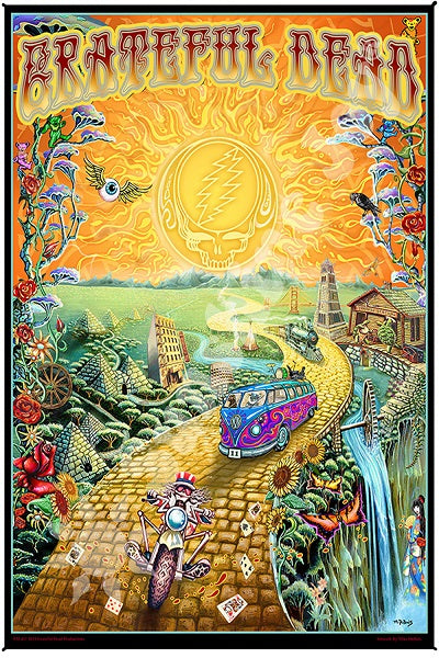 Grateful Dead - Golden Road Art Print Tapestry