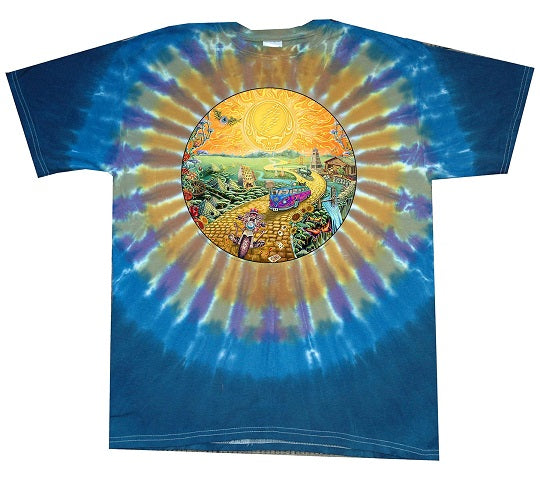 Grateful Dead - Camiseta con efecto tie-dye Golden Road