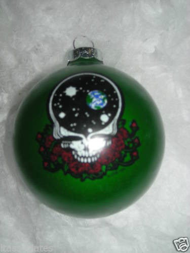 Grateful Dead - Space Your Face Green Christmas Ornament