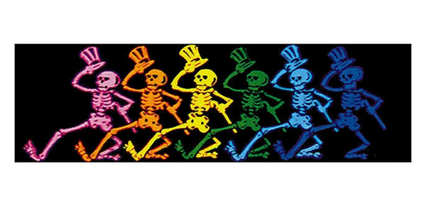 Grateful Dead - Mini esqueletos bailando Pegatina para parachoques