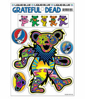 Grateful Dead - Hoja de pegatinas múltiples Mod Bear