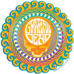 Grateful Dead - Orange Sunshine Steal Your Face Decal Sticker