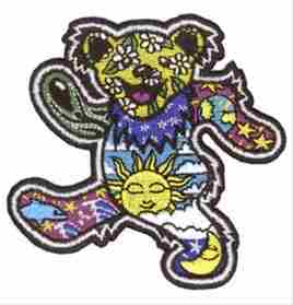 Grateful Dead - Dan Morris Dancing Bear Embroidered Patch