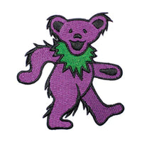 Grateful Dead - Purple Dancing Bear Embroidered Patch