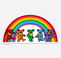Grateful Dead - Osos danzantes del arco iris Pegatina