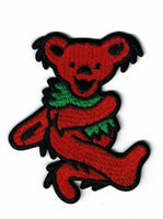 Grateful Dead - Red Dancing Bear Embroidered Patch