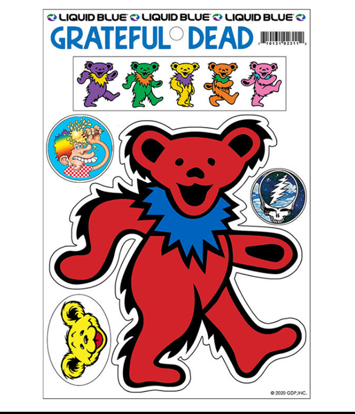 Grateful Dead - Red Dancing Bear Sticker