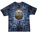 Grateful Dead - Camiseta con efecto tie-dye en el jardín de rosas