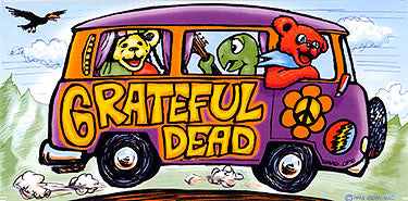 Grateful Dead - Autobús turístico de verano Pegatina