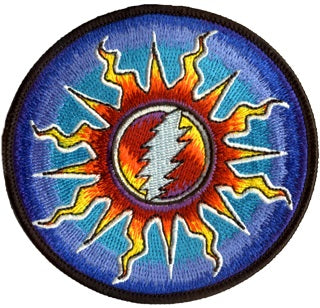 Grateful Dead - Sunshine Lightning Embroidered Patch