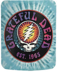 Grateful Dead - Purple and Turquoise SYF Fleece Blanket