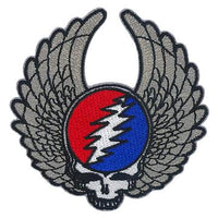 Grateful Dead - Silver Wings Embroidered Patch