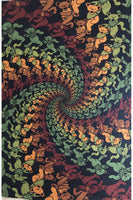 Grateful Dead - Dancing Bears Wood Spiral Tapestry