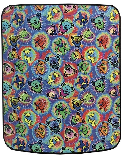 Grateful Dead - Tie Dye Bear Jumble Fleece Throw Blanket