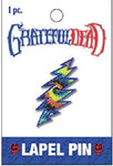 Grateful Dead - Tie Dye Lightning Bolt Lapel Hat Pin