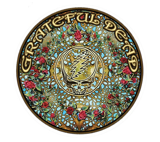 Grateful Dead - Woodcut Mandala Sticker
