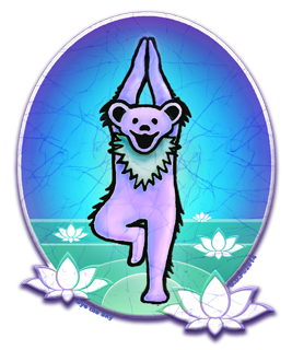 Grateful Dead - Yoga Bear Sticker