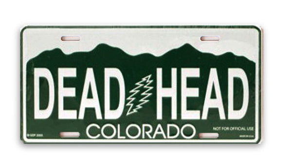 Grateful Dead - Colorado Dead Head License Plate - Misc.
