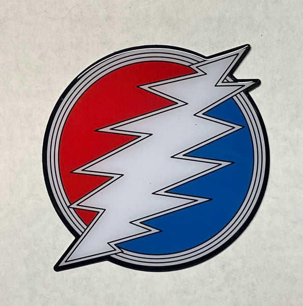 Grateful Dead - Lightning Bolt Metal Sticker