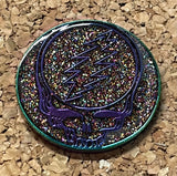 Grateful Dead - Rainbow Glitter Steal Your Face Pin