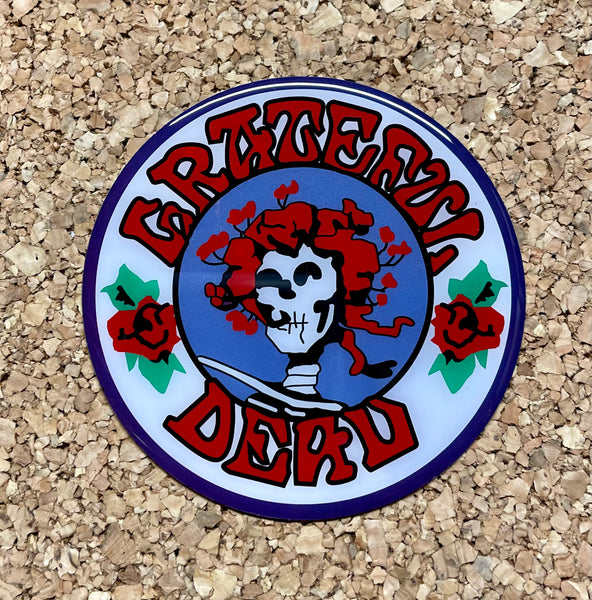 Grateful Dead - Skull & Roses Bertha Metal Sticker