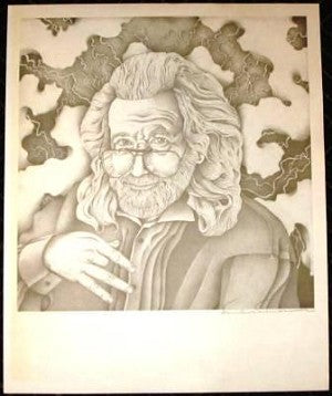 Jerry Garcia 1994 Fan Art Poster Print
