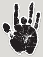 Jerry Garcia - Hand Print Die Cut Sticker Stickers Gratefuldeadshop.com 