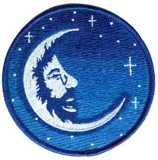 Jerry Garcia - Jerry Moon Embroidered Iron On Patch