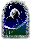 Grateful Dead - Jerry García bajo la luna Pegatina