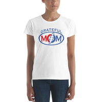 Grateful Dead - Grateful Mom Women's Short Sleeve T-Shirt Shirts & Tops Gratefuldeadshop.com White S 